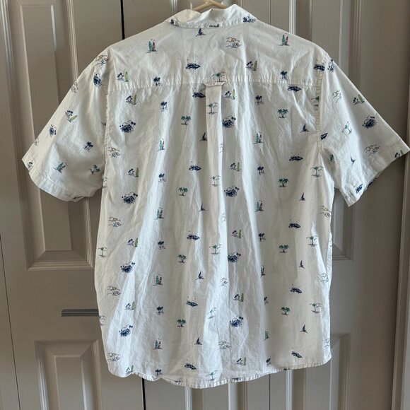 Chaps Men’s Short Sleeve Summer Shirt, Nautical Print, Size L - Picture 5 of 8